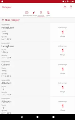 Medicinkortet android App screenshot 9