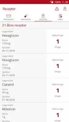 Medicinkortet android App screenshot 15
